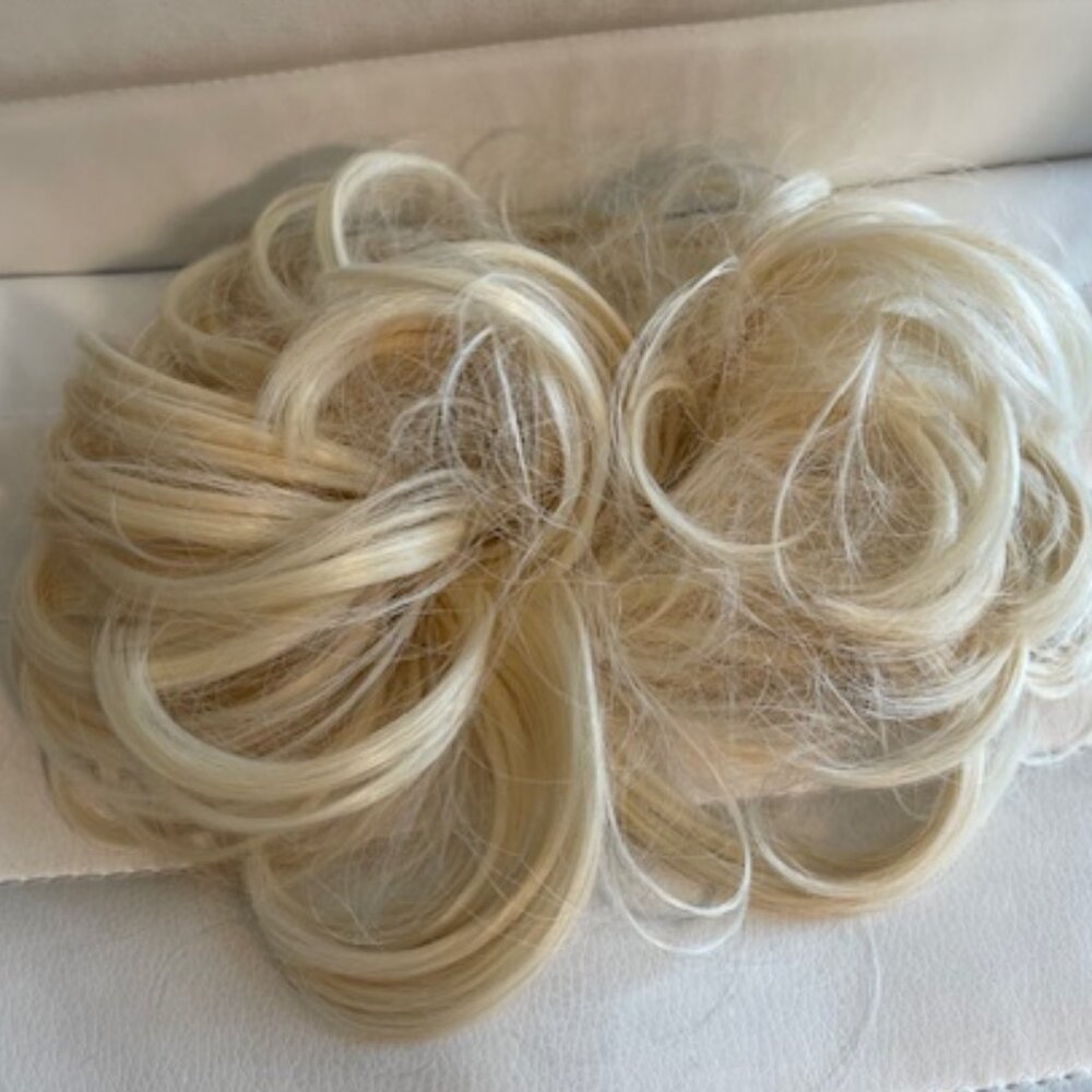 Faux hair scruchie